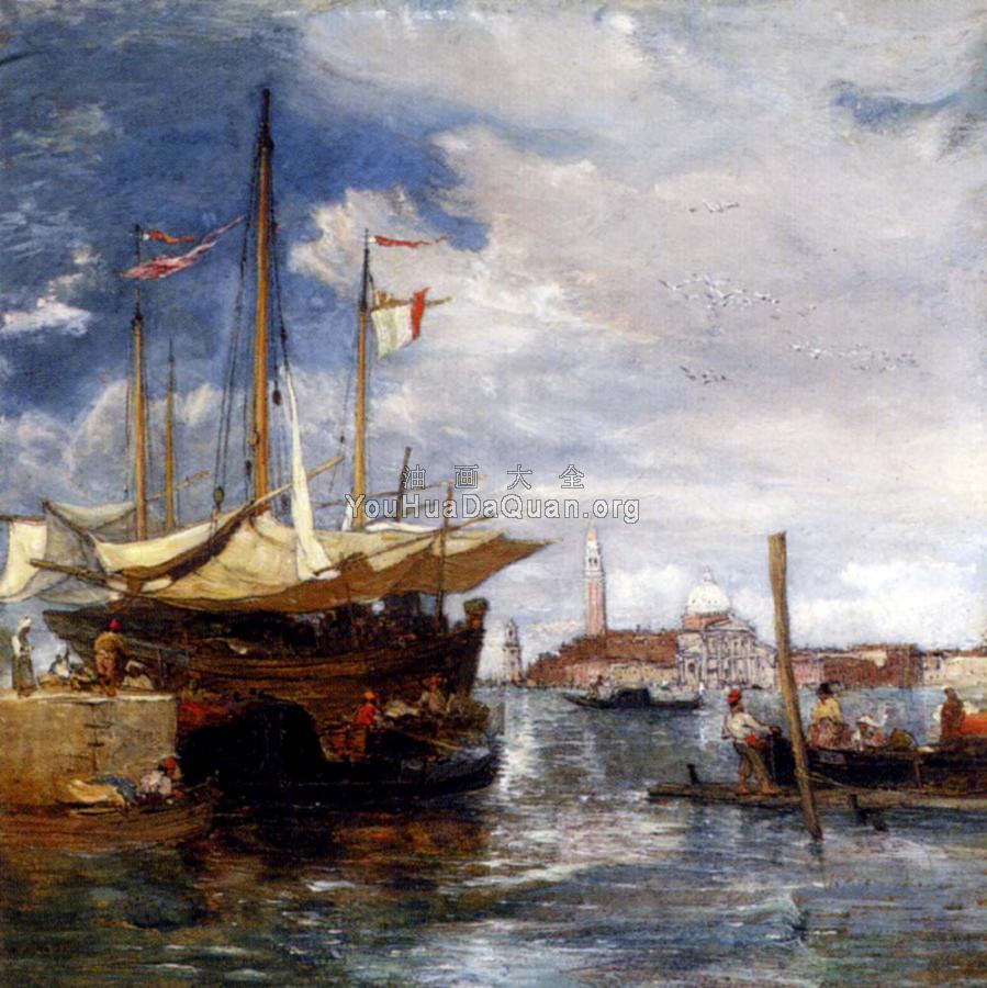 San Giorgio Maggiore From The Lagoon Venice - 詹姆斯·霍兰德